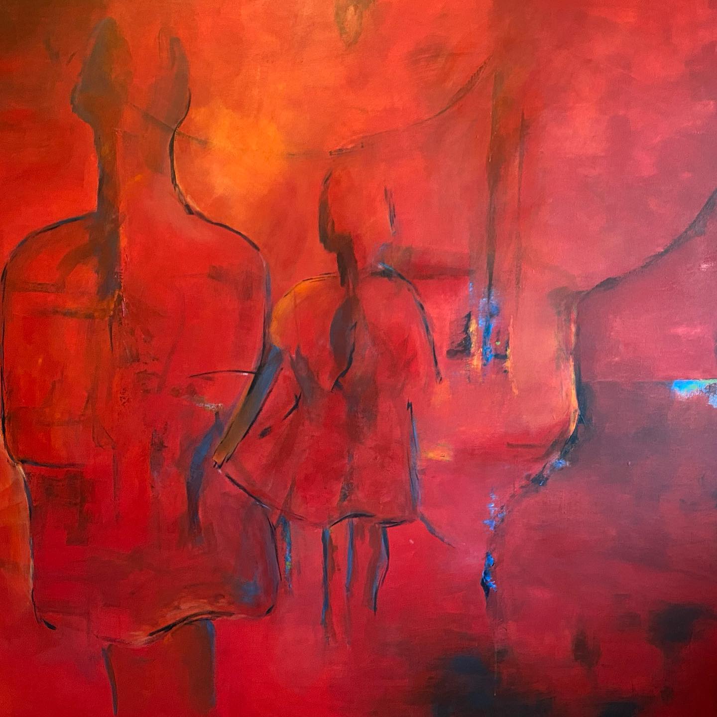 Red Abstract by Ilka Schulz