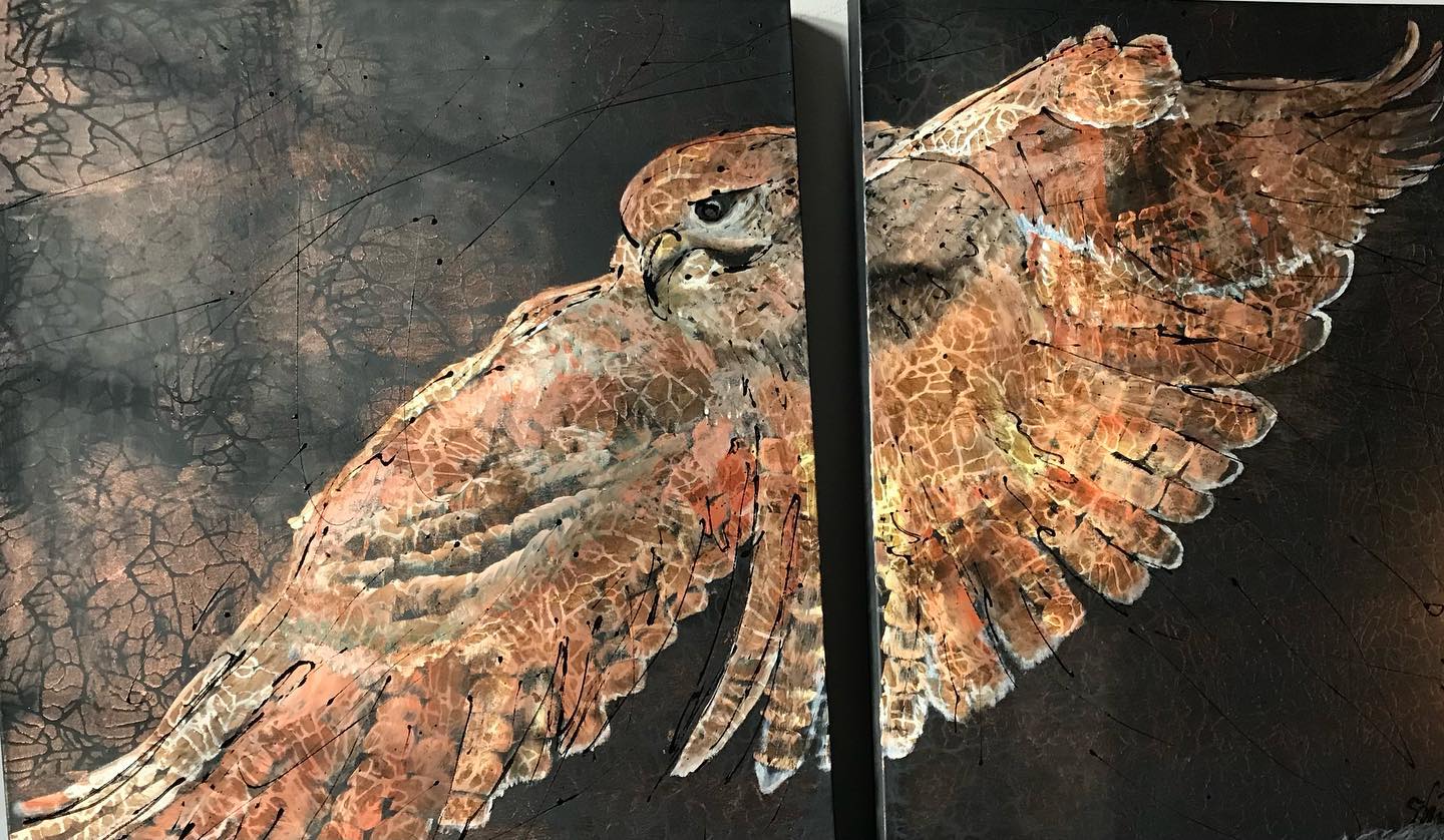 Der zweiteilige Greifvogel by Ilka Schulz