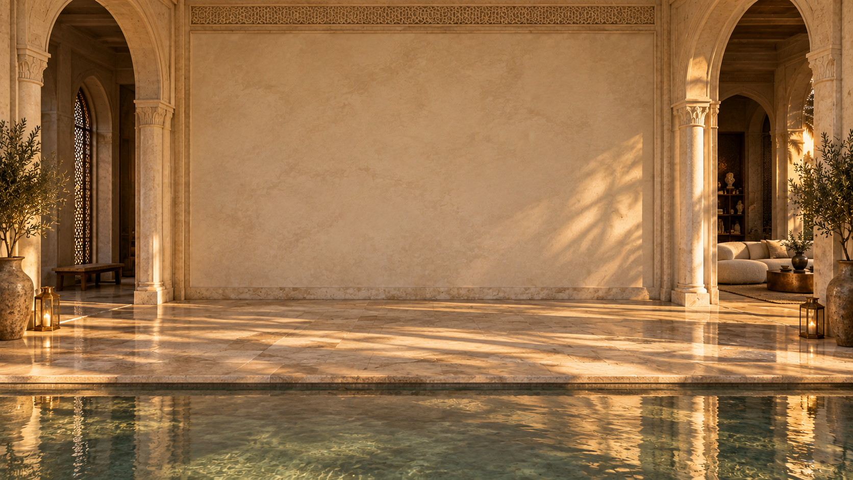 Courtyard in the Dubai villa