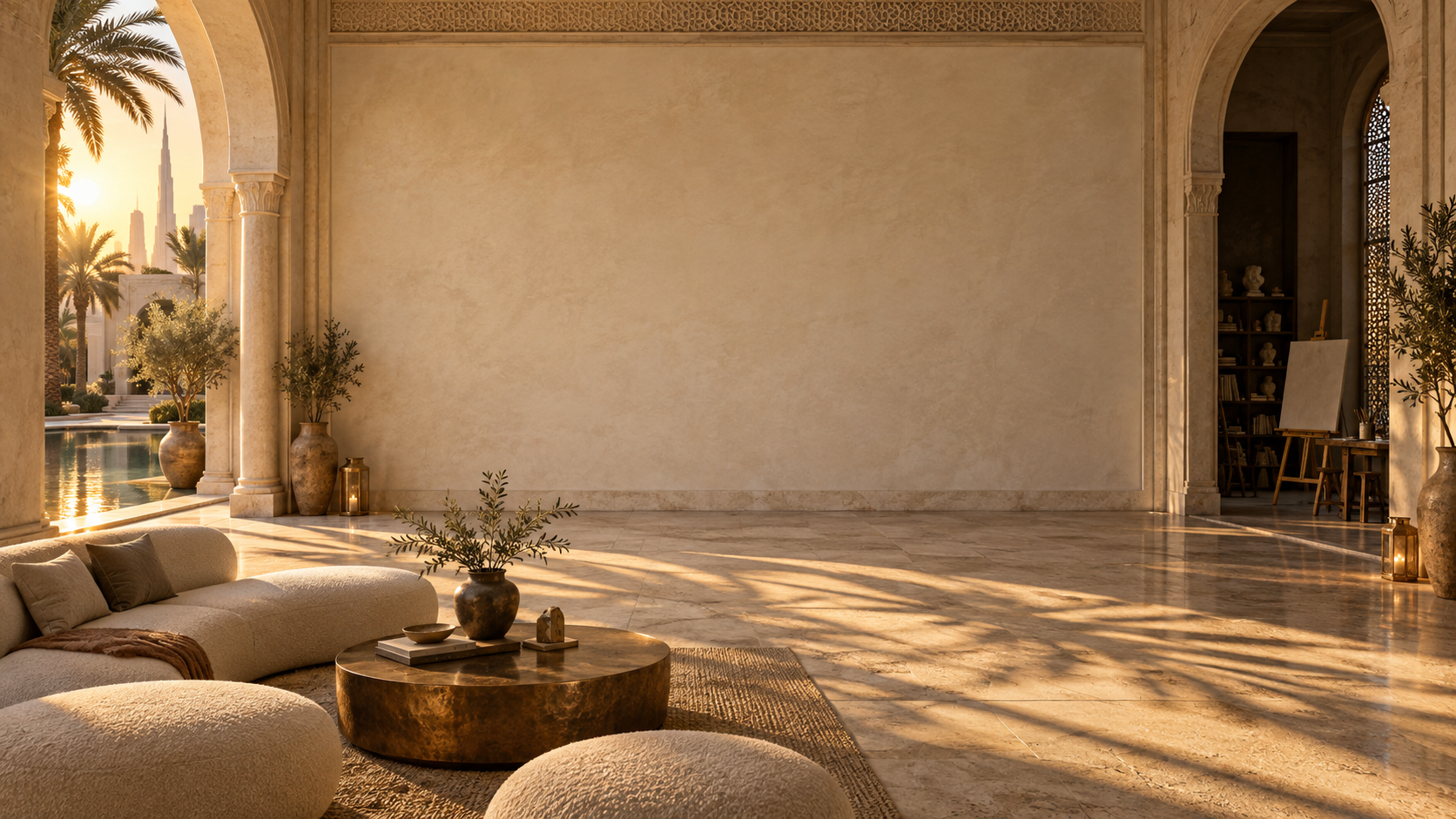 Salon in the Dubai villa