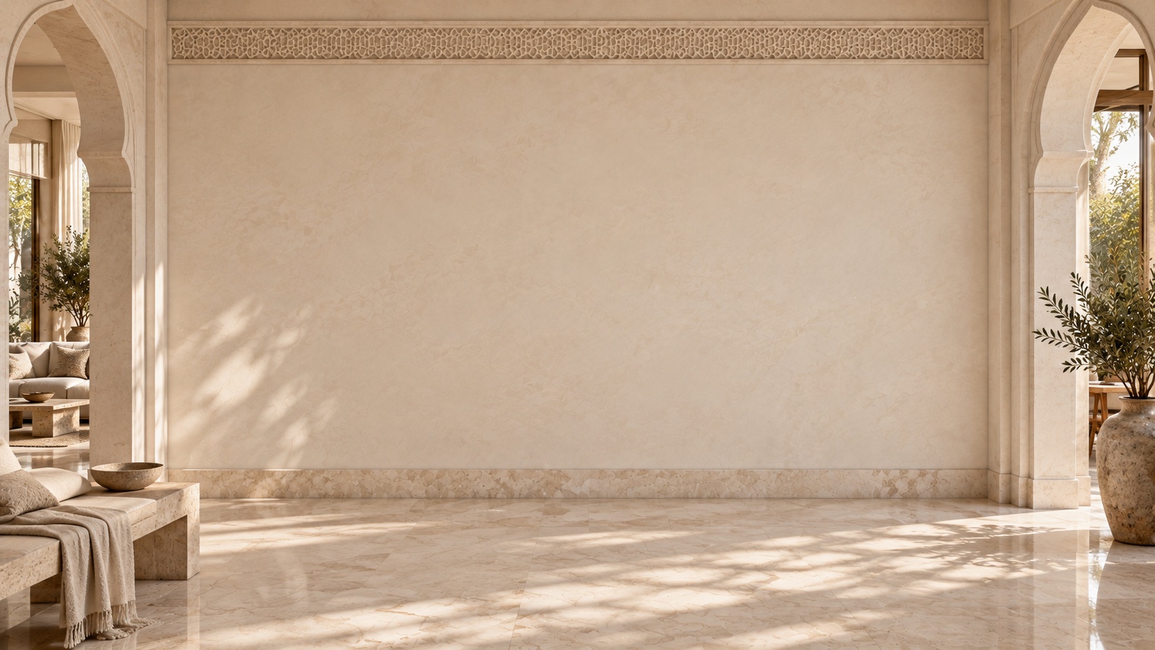 Loggia, a virtual gallery interior for paintings by Ilka Schulz
