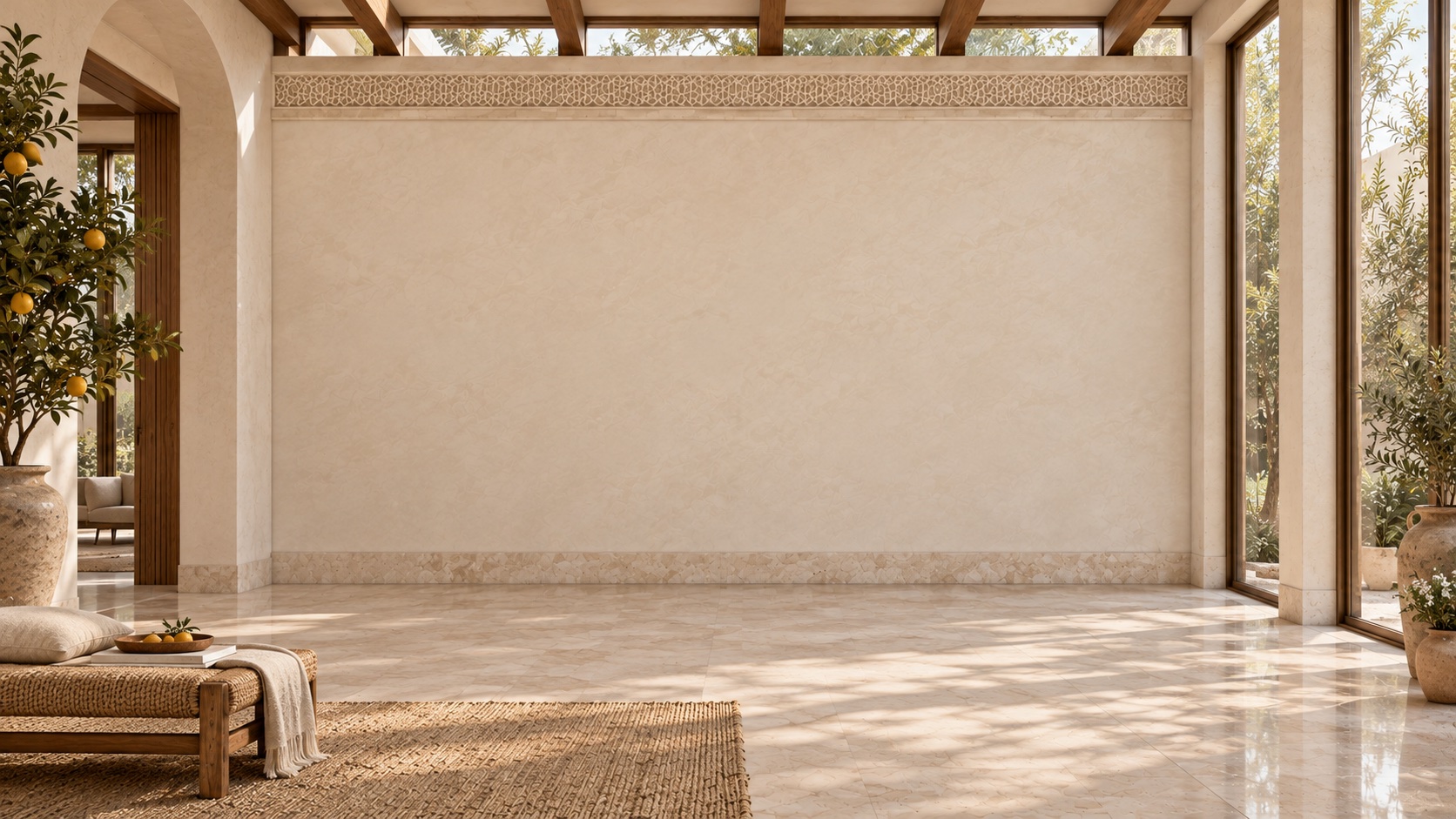 Orangery, a virtual gallery interior for paintings by Ilka Schulz